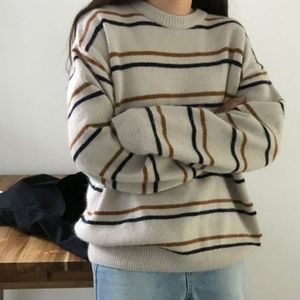 Long sleeve stripped shirt